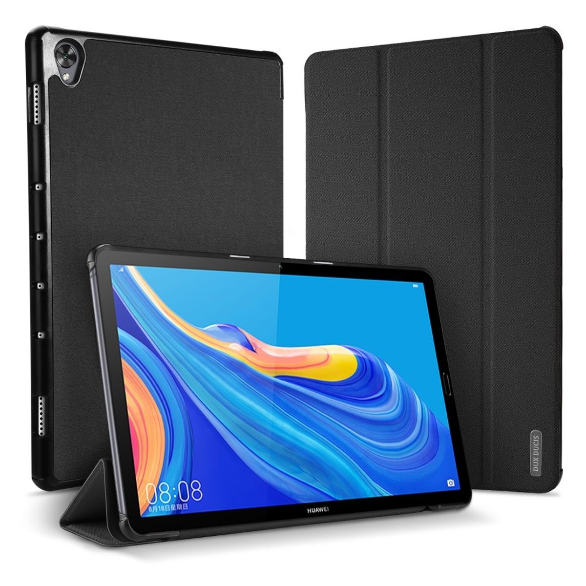 Huawei MediaPad M6 10.8 - DUX DUCIS Domo Series Tri-Fold cover - Sort