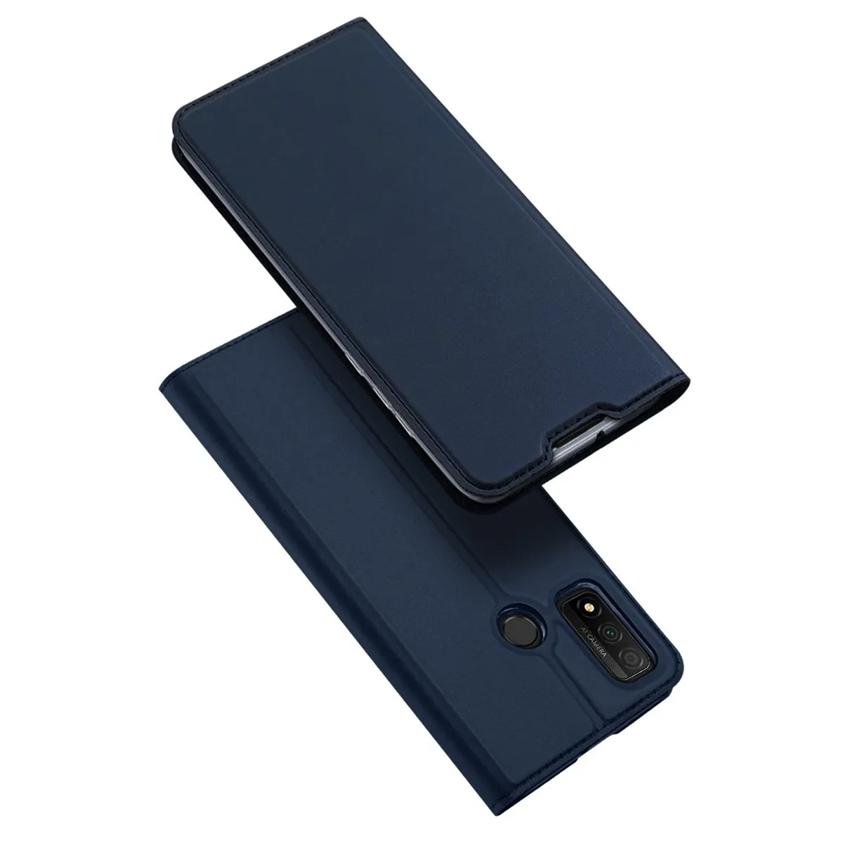 Huawei P Smart (2020) - DUX DUCIS Skin Pro læder cover - Blå