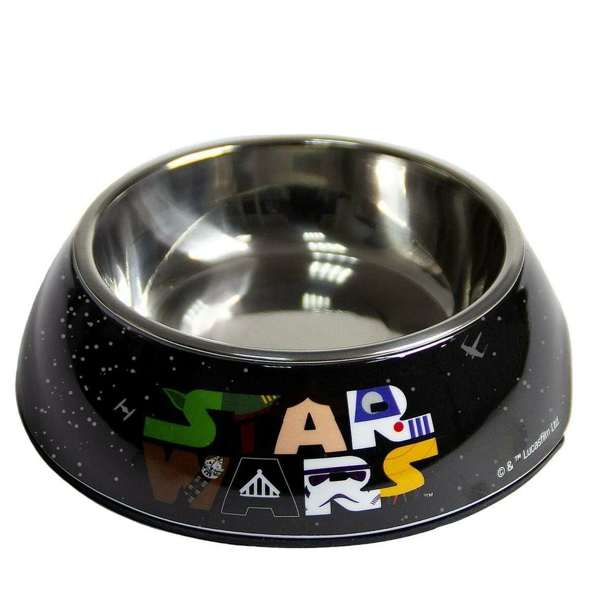 Hund Feeder Star Wars Melamin 410 ml Metal Multifarvet