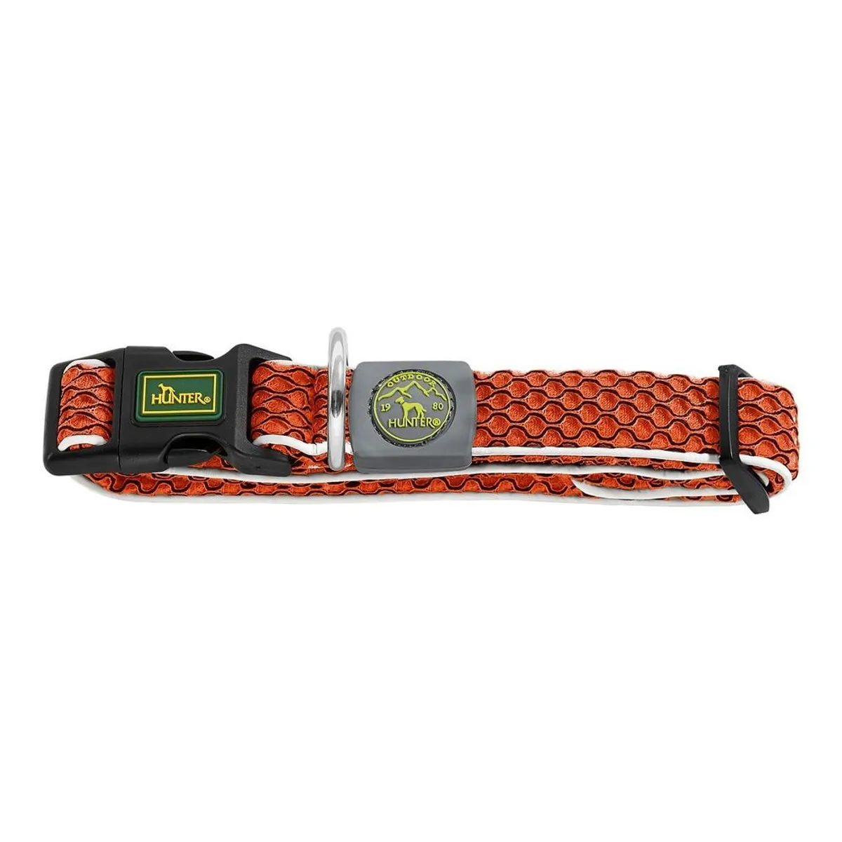 Hundehalsbånd Hunter Basic Gevind Orange Størrelse M (33-50 cm)