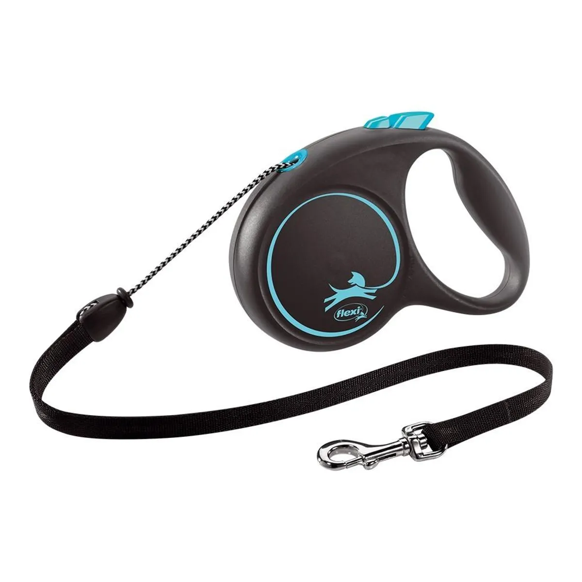 Hundesnor Flexi BLACK DESIGN 5 m Blå Størrelse M