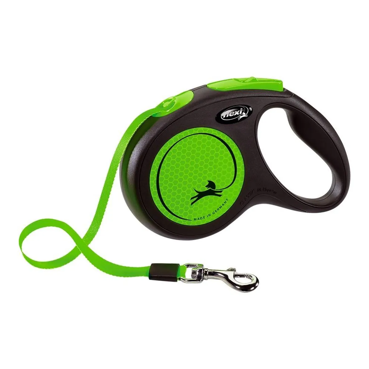 Hundesnor Flexi NEW NEON 5 m Størrelse M Grøn