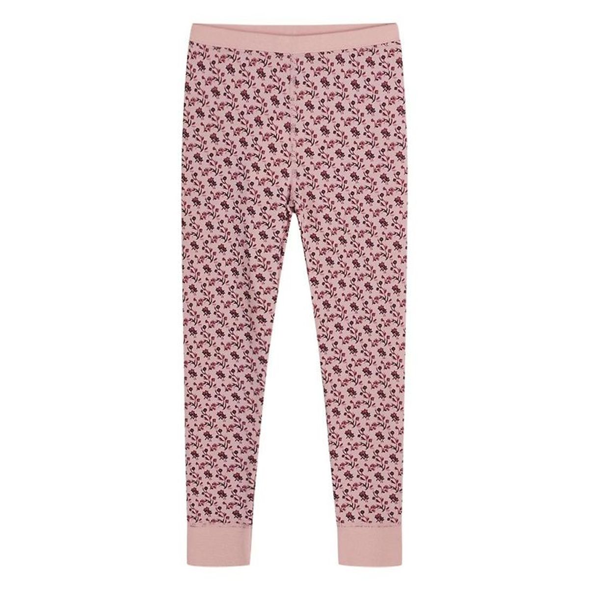 Hust and Claire Leggings - Laso - Uld/Bambus - Dusty Rose m. Blo