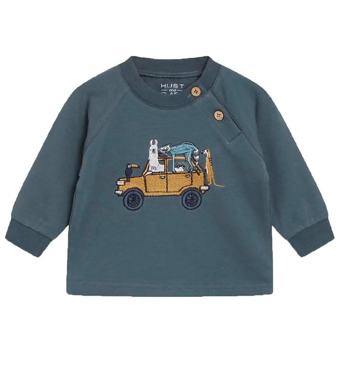 Hust and Claire Sweatshirt - Sylvester - Seaweed m. Bil