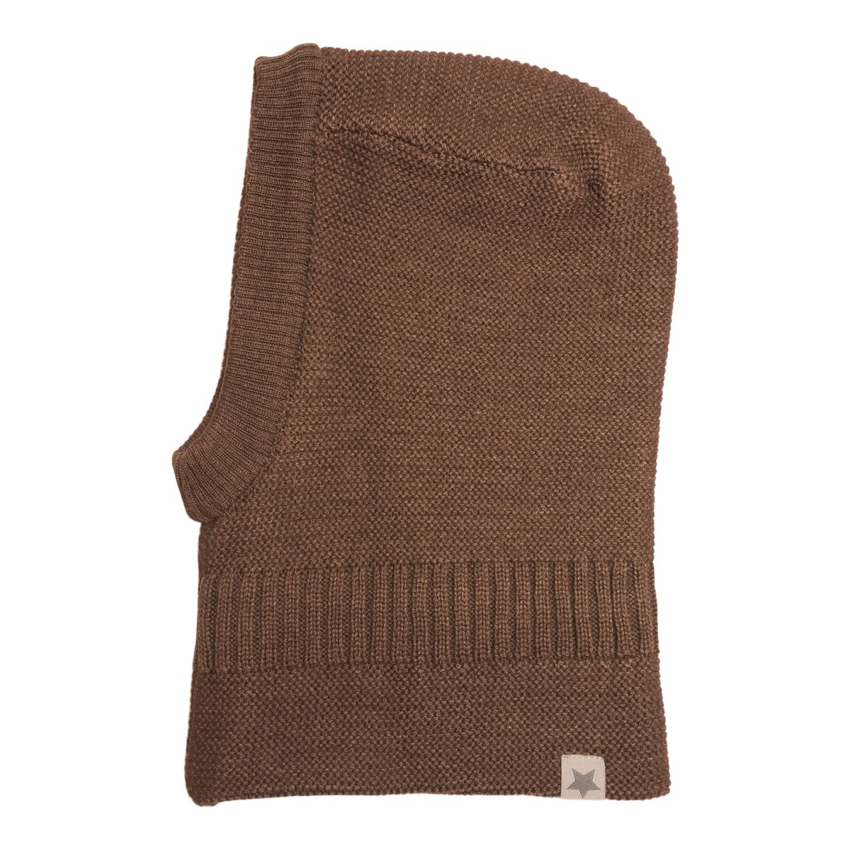 Huttelihut Balaclava Knit Windstop - Brown - 12-24 mdr.