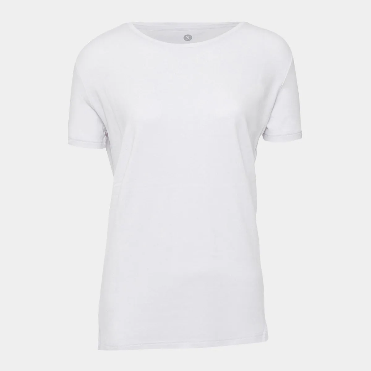 Hvid basic bambus T-shirt til kvinder fra JBS of Denmark, M