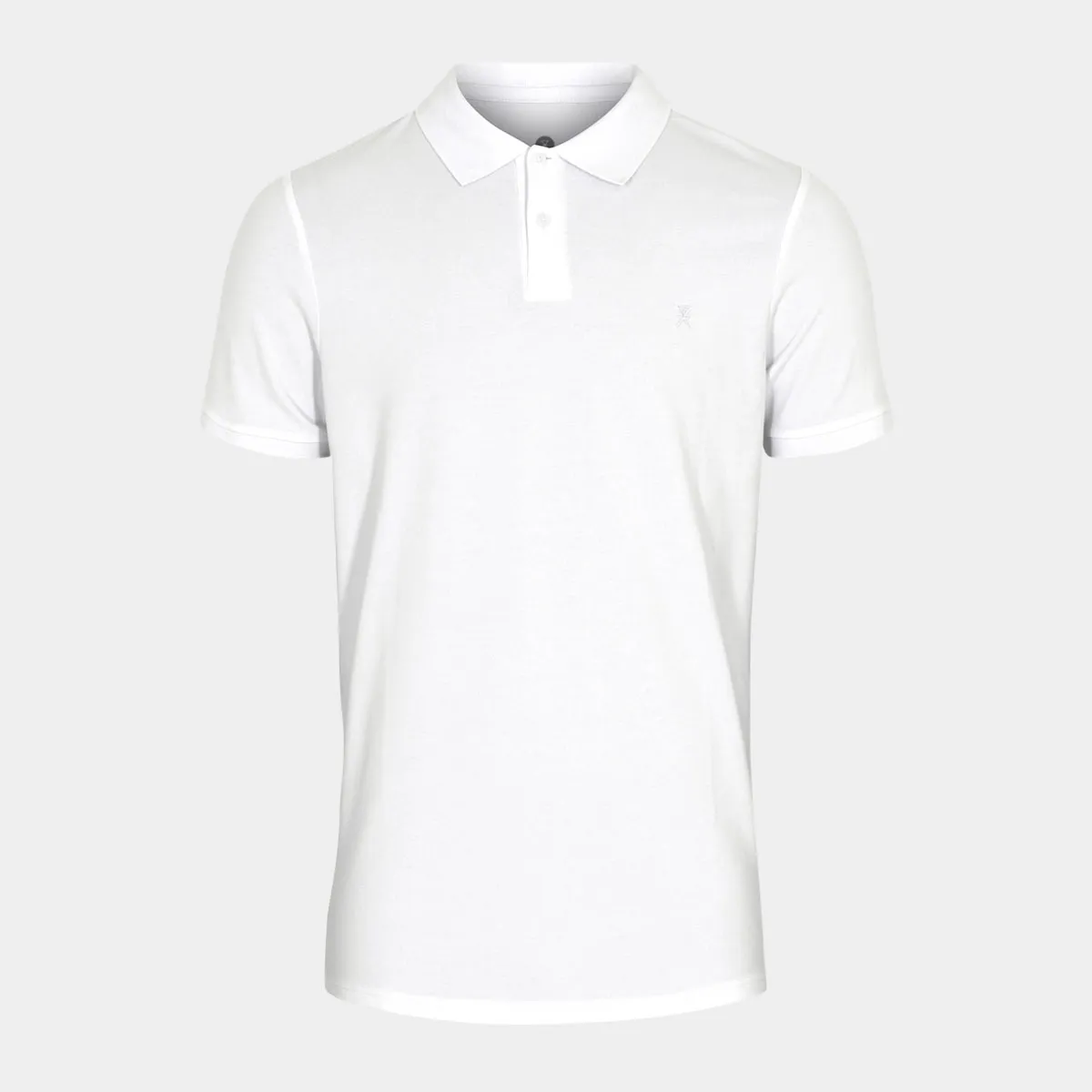 Hvid pique bambus polo shirt til herre fra JBS of Denmark, XXXL