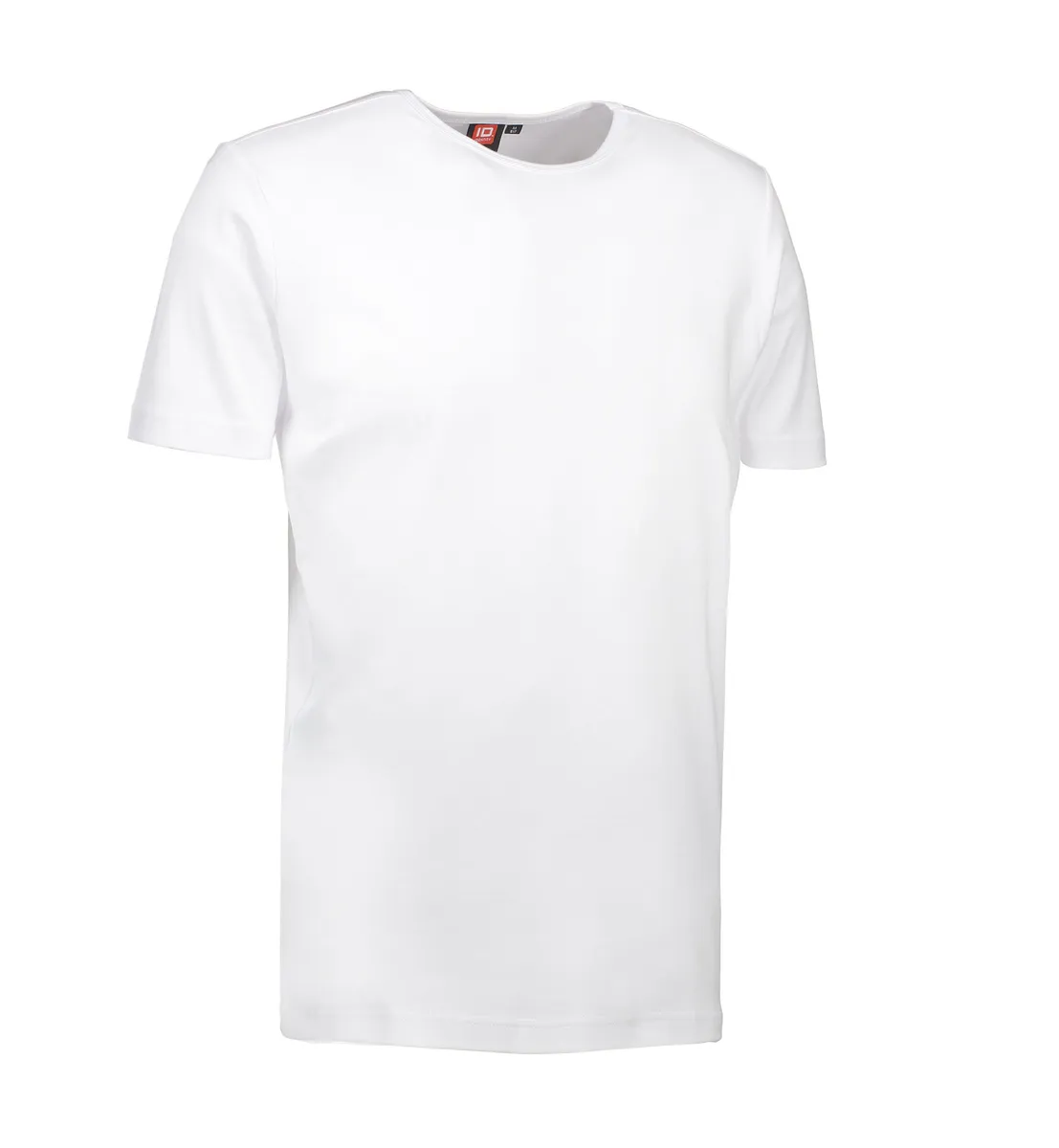 Hvid t-shirt med rund hals til mænd - 2XL