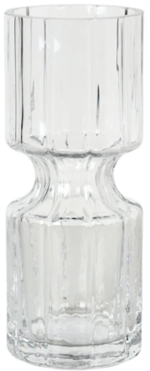 Hyacint, Vase, klar, H8x20 cm, mundblæst glas