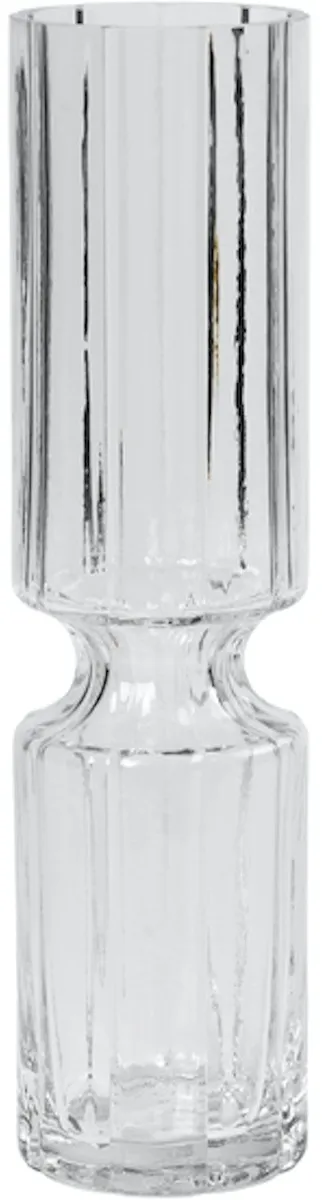 Hyacint, Vase, klar, H8x31,7 cm, mundblæst glas