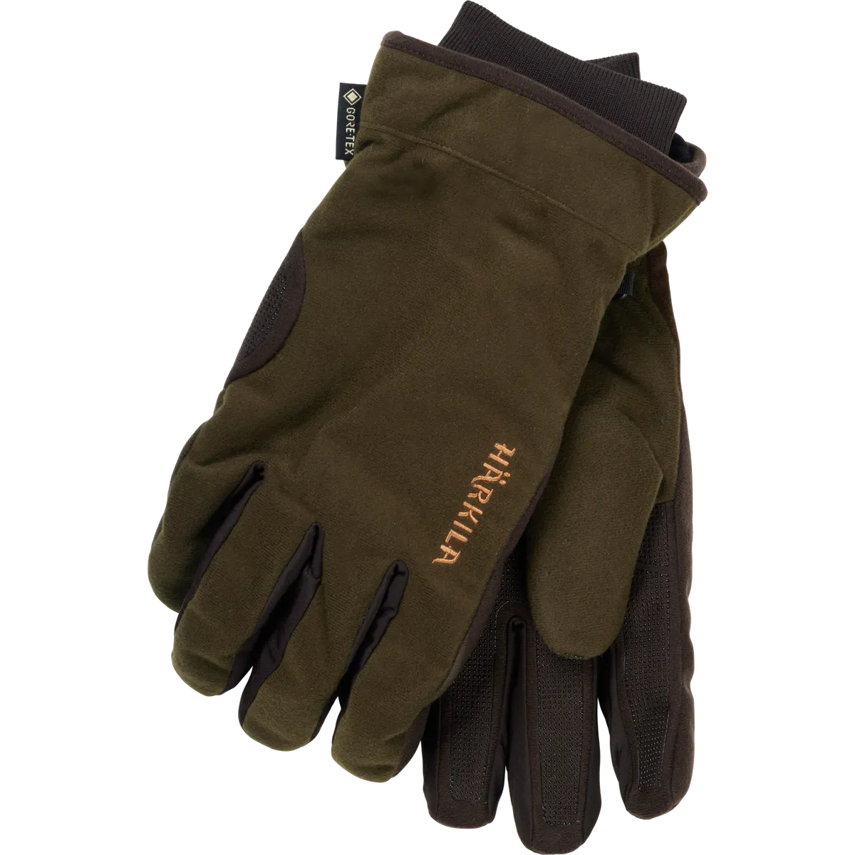 Härkila Core GTX gloves Hunting green/Shadow brown M