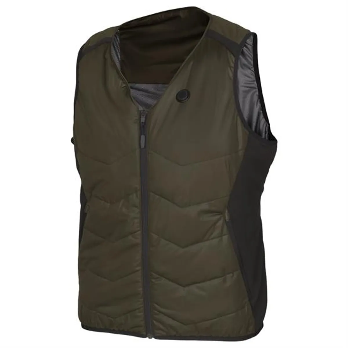 Härkila Heat V-Neck Vest Mens, Willow Green / Black