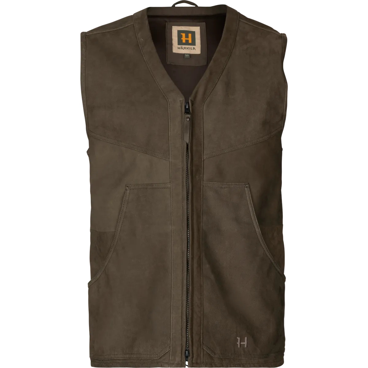 Härkila Pro Hunter leather waistcoat Willow green 50