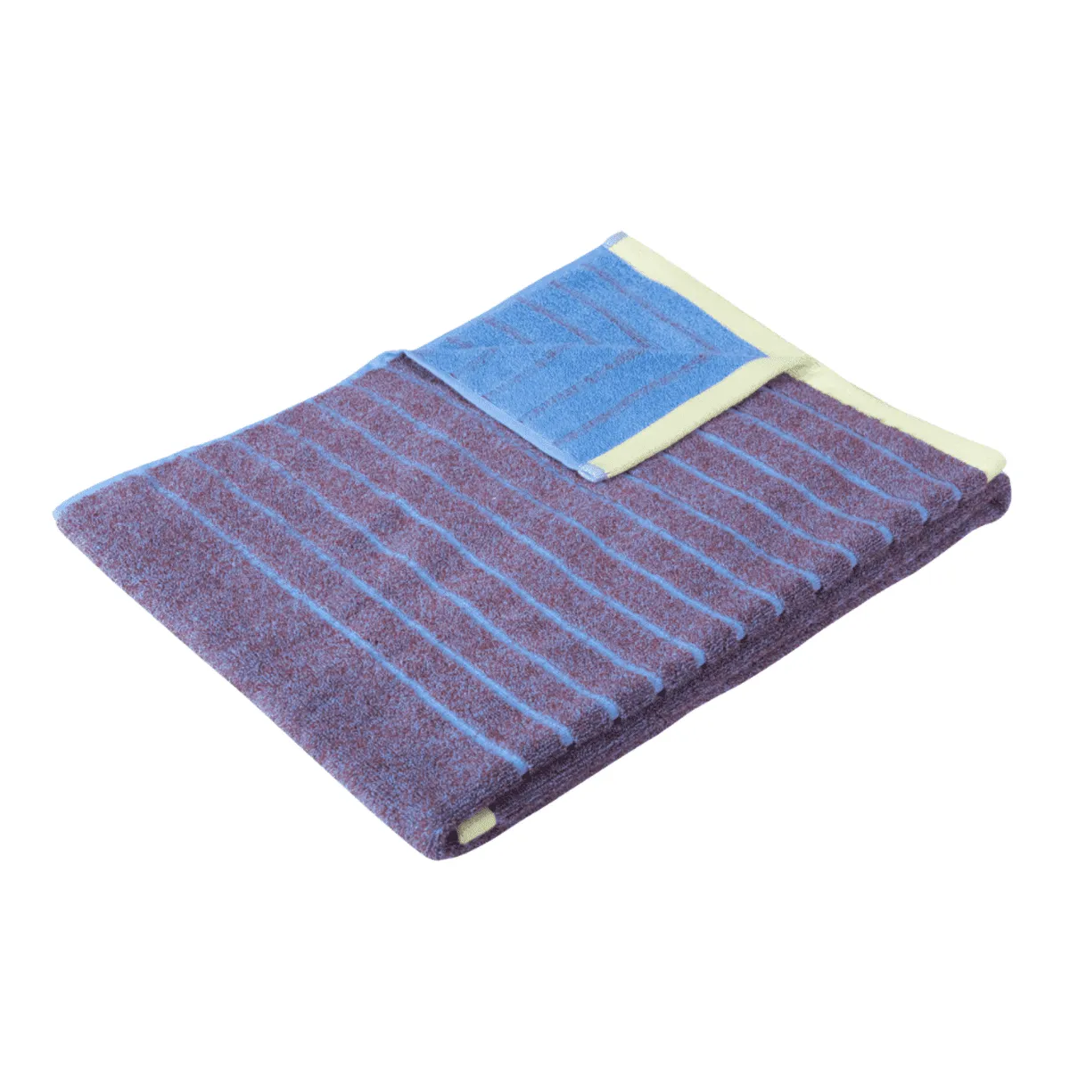 Hübsch Promenade towel small - 50x100cm - purple/blue