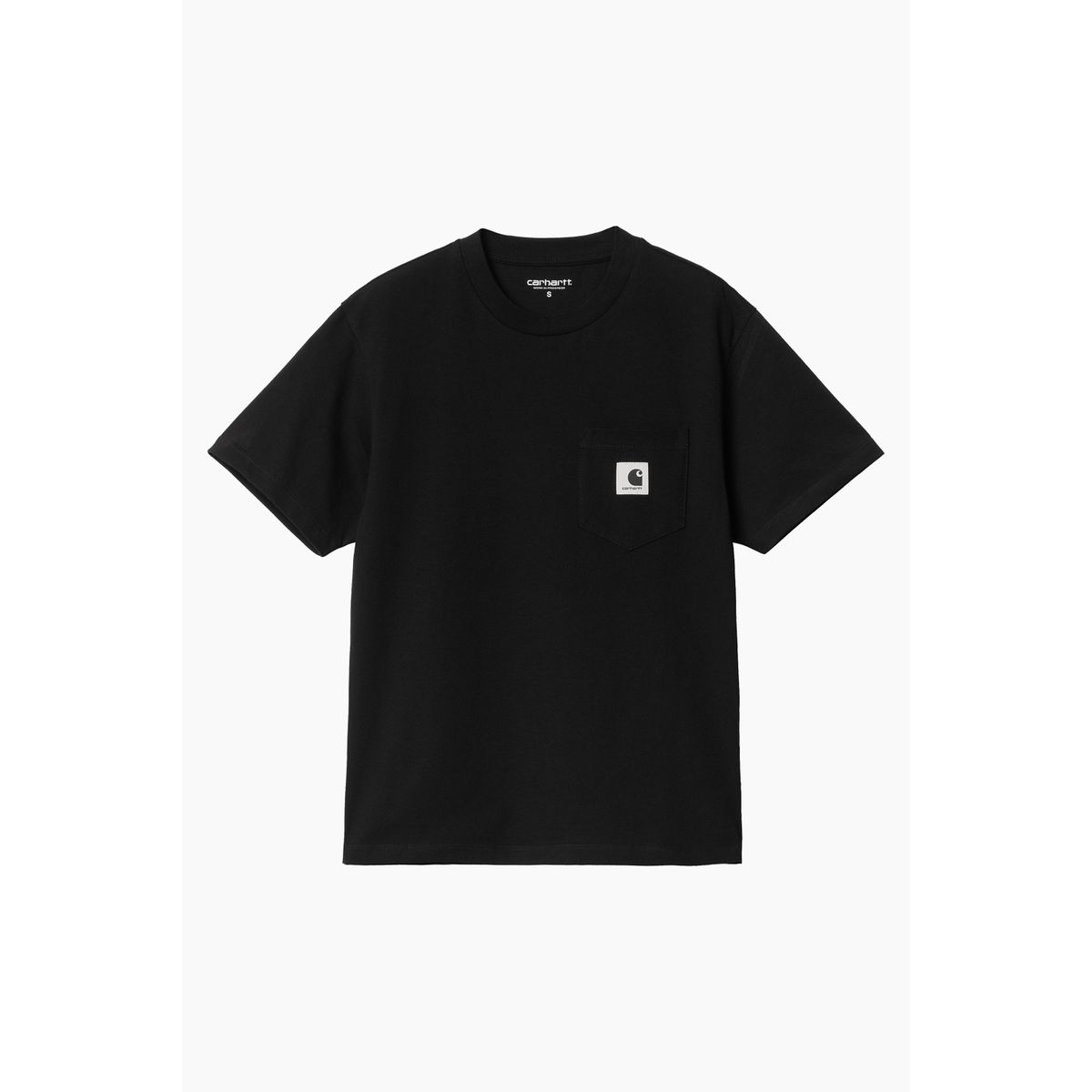 I032215 W' S/S Pocket T-shirt - Black - Carhartt WIP - Sort M