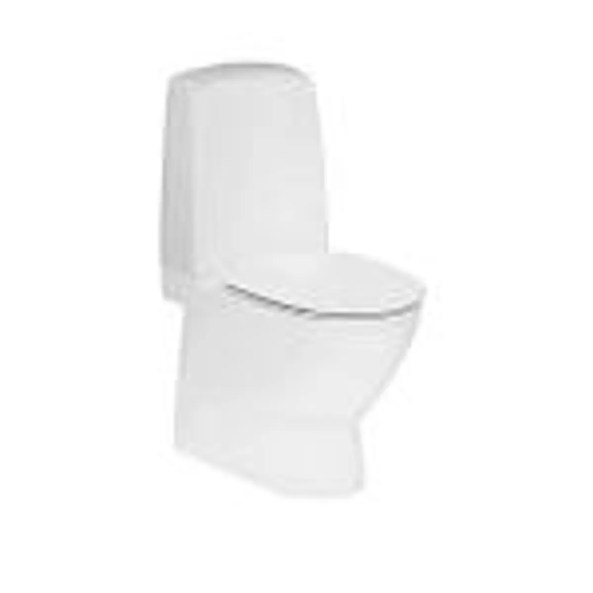 Ifö Spira Art Toilet 6240 uden skyllekant - 4/2 liter skjult S-lås m/Ifö Clean - 650x355 mm. til limning