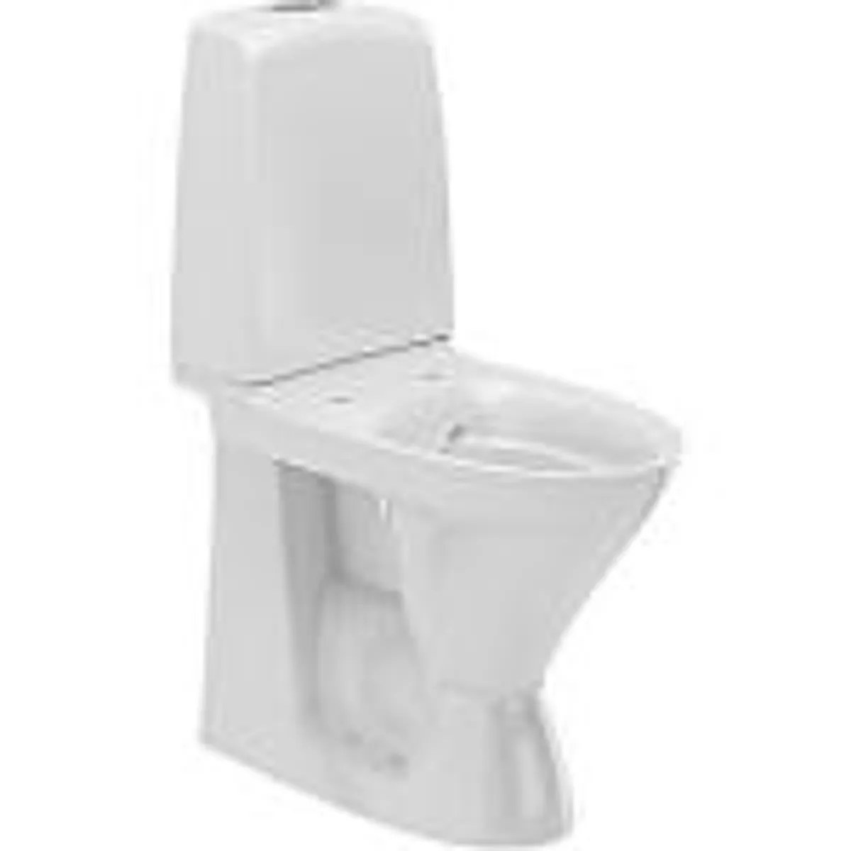 Ifö Spira toilet 6261 høj model lukket S-lås, Rimfree ®