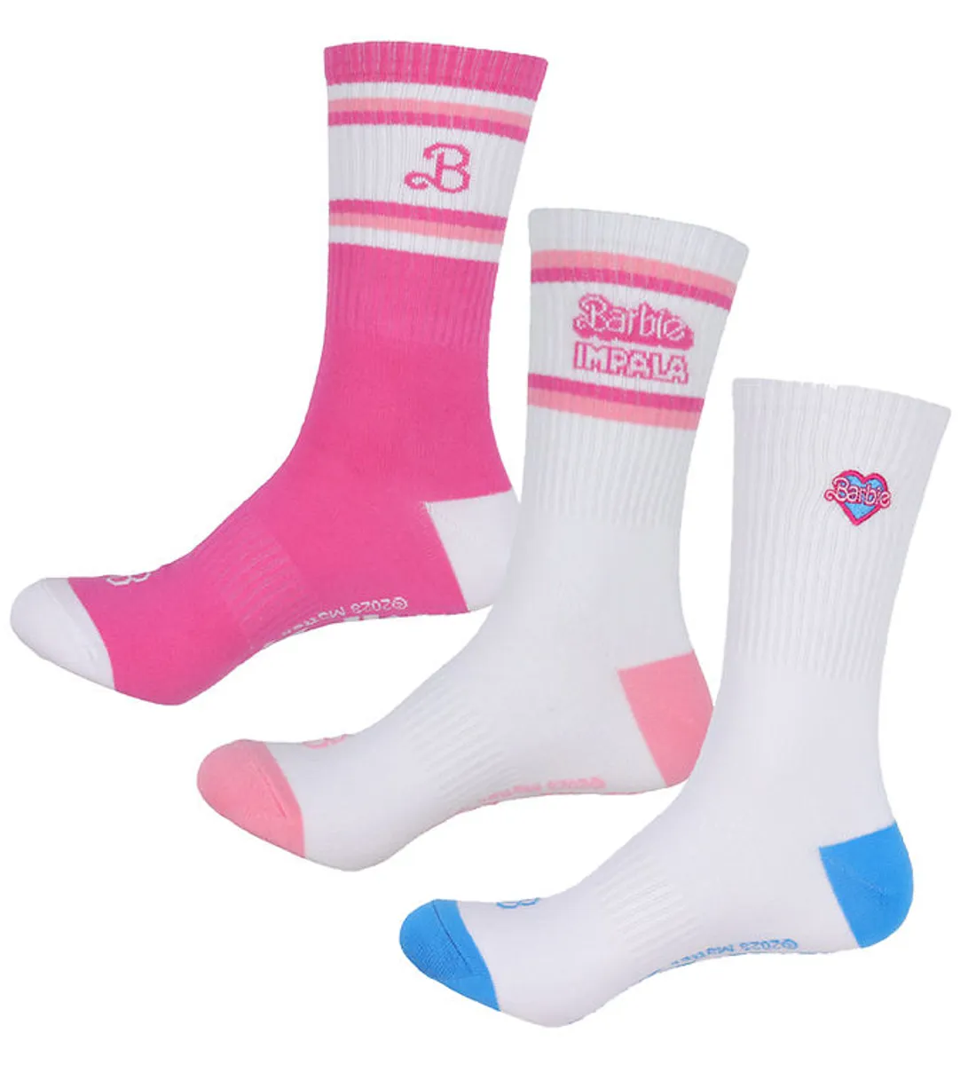 Impala Strømper - Skate Sock - Barbie - 3 Pak - Barbie Bright Ye