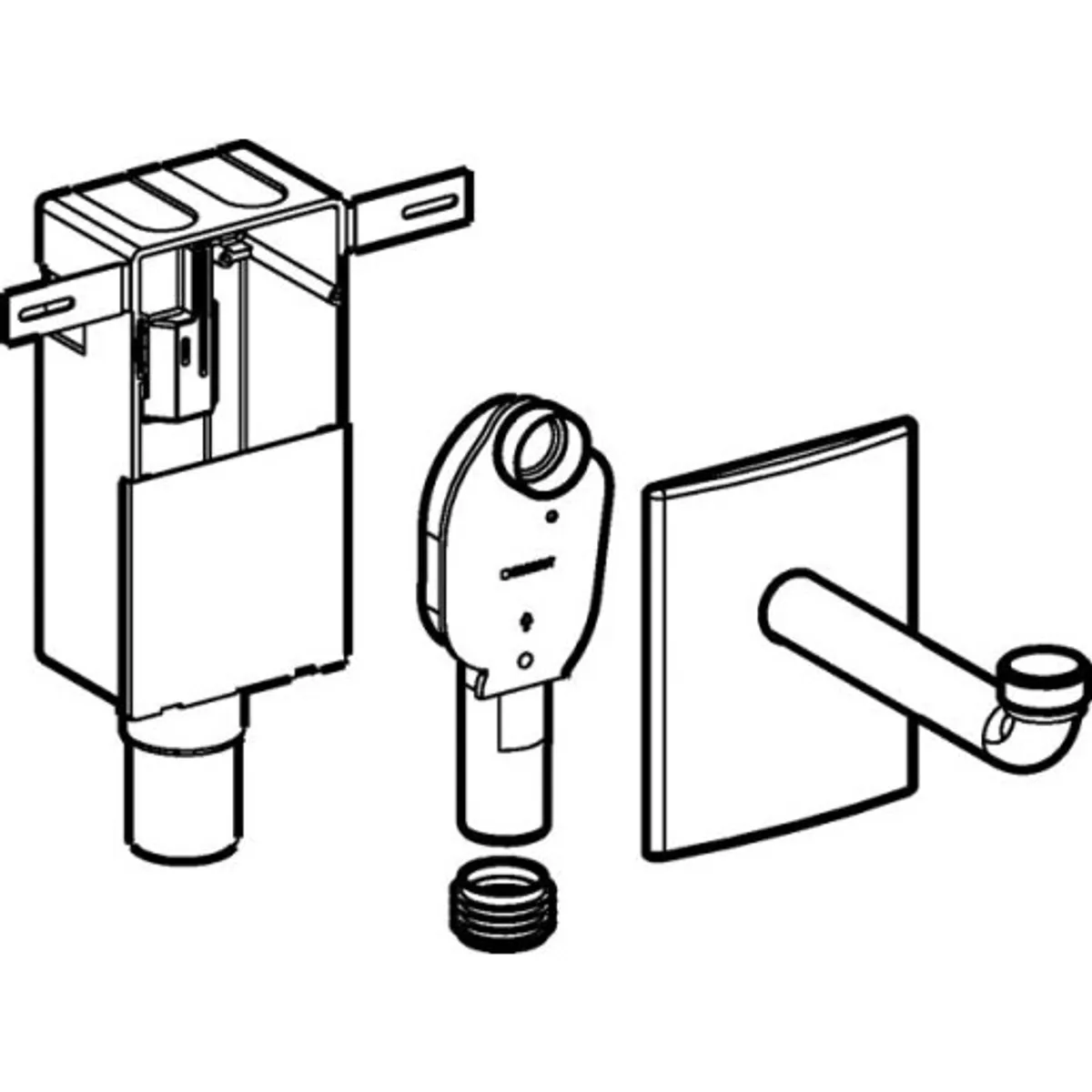 Indbygningsvandlås Ø 1.1/4" x 50 mm