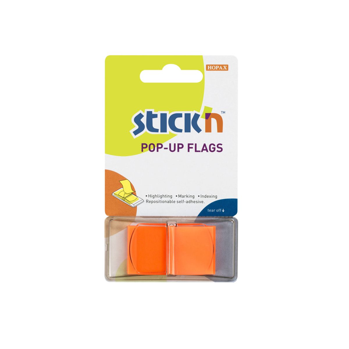 Indexfaner 25x45 mm Stick'n Orange