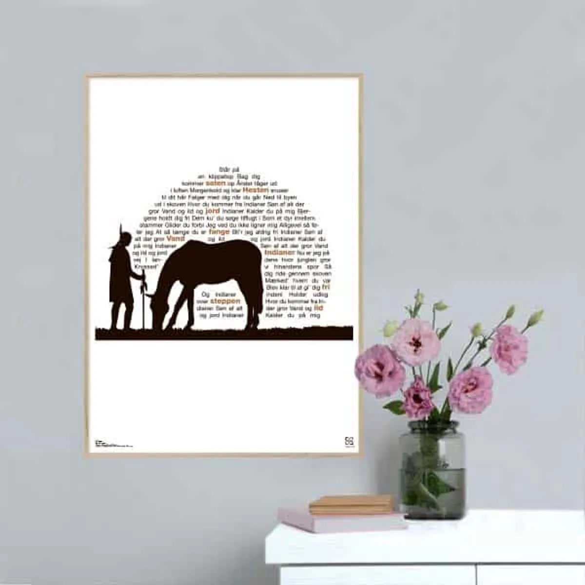 Indianer - Tøsedrengene - Songshape plakat - 15 x 21 cm / XS / lodret