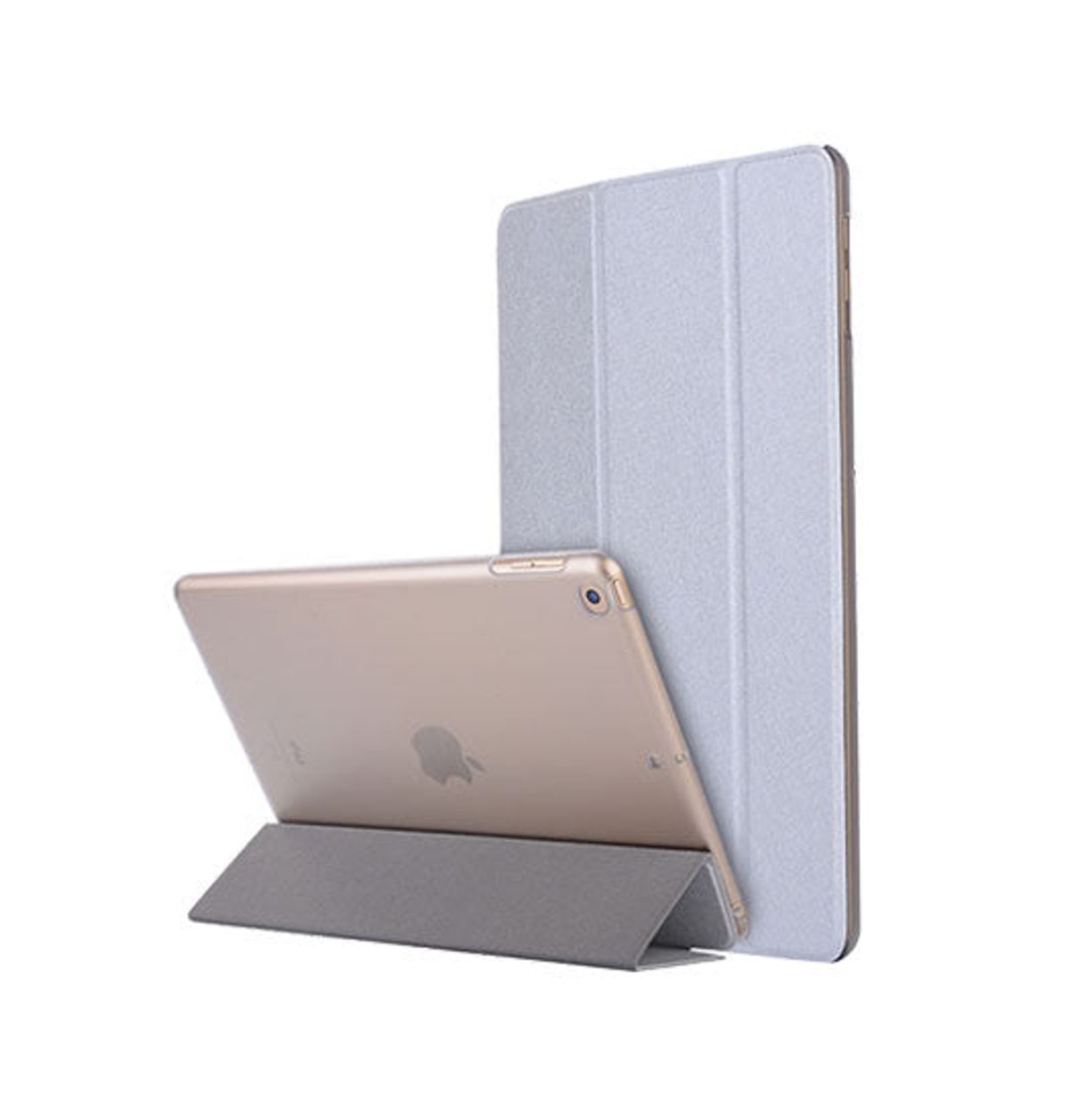 iPad 10.2" 7/8/9 (2019/2020/2021) Silk Trifold Silikone Cover - Sølv