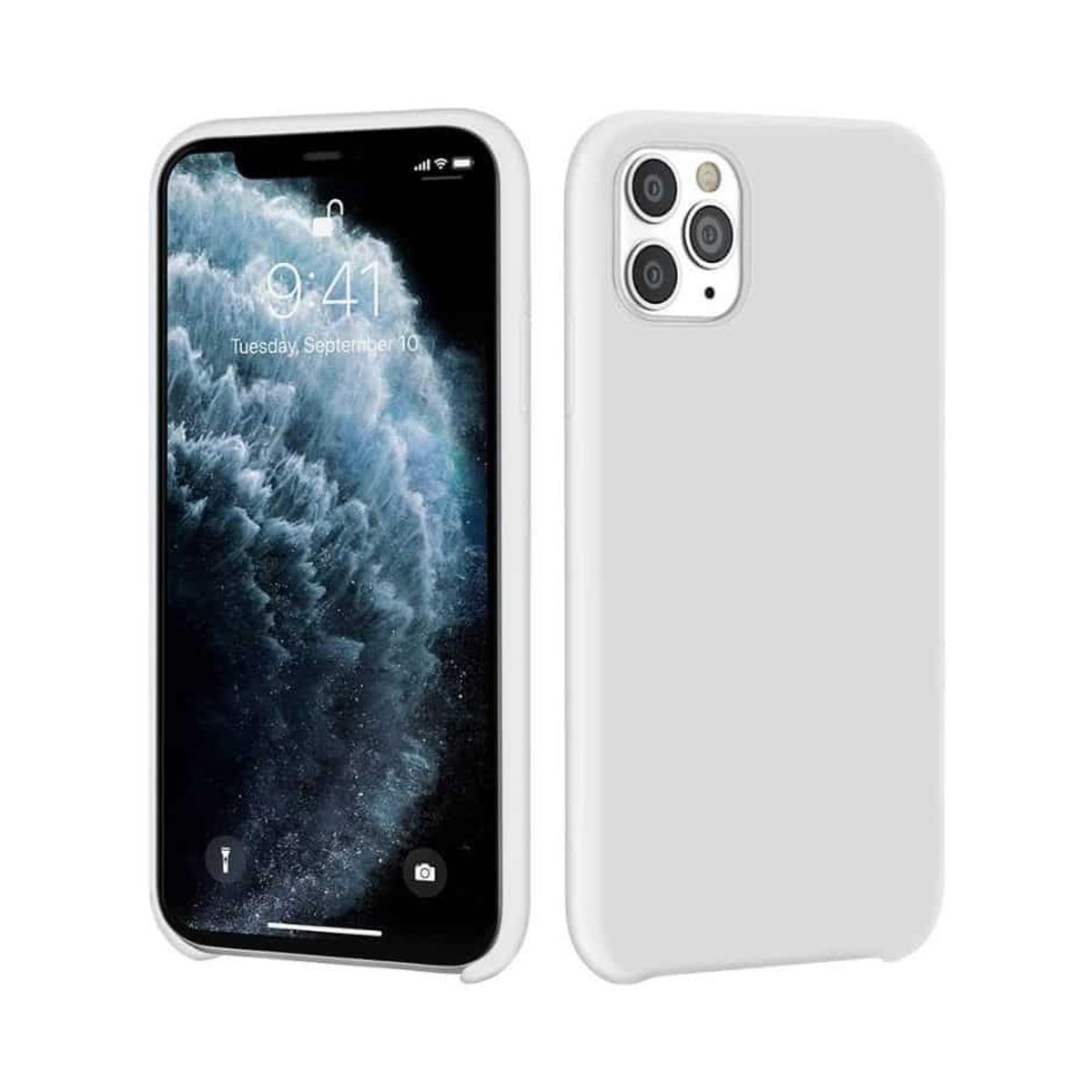 IPHONE 11 Pro LIQUID SILIKONE COVER - White - iHero