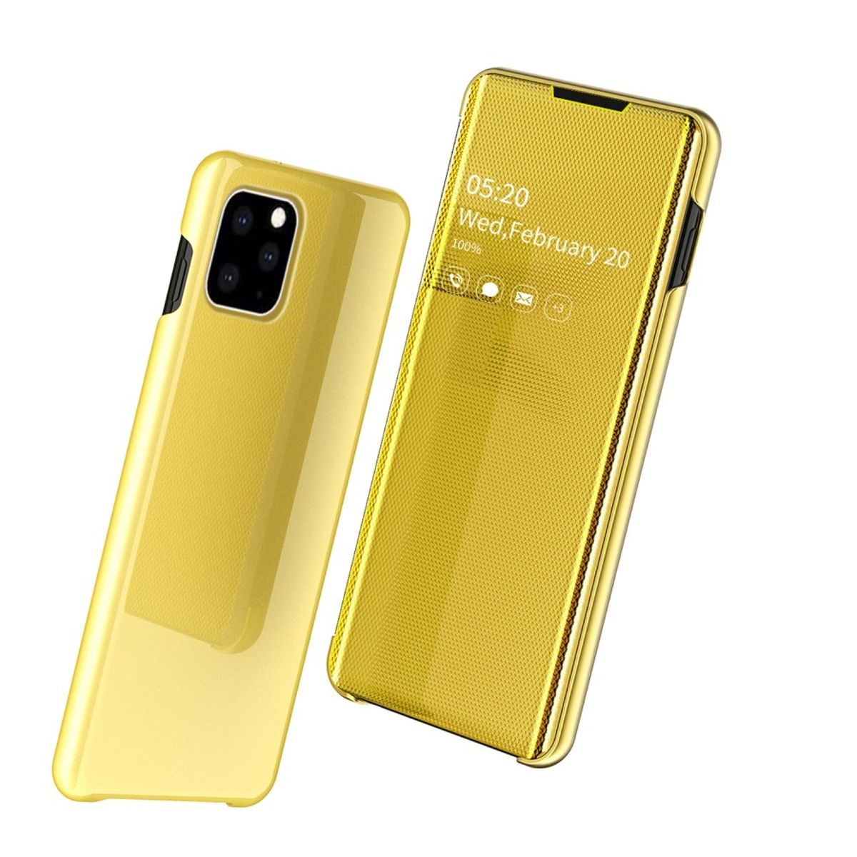 iPhone 11 Pro Max - Mirrow View Window cover - Guld