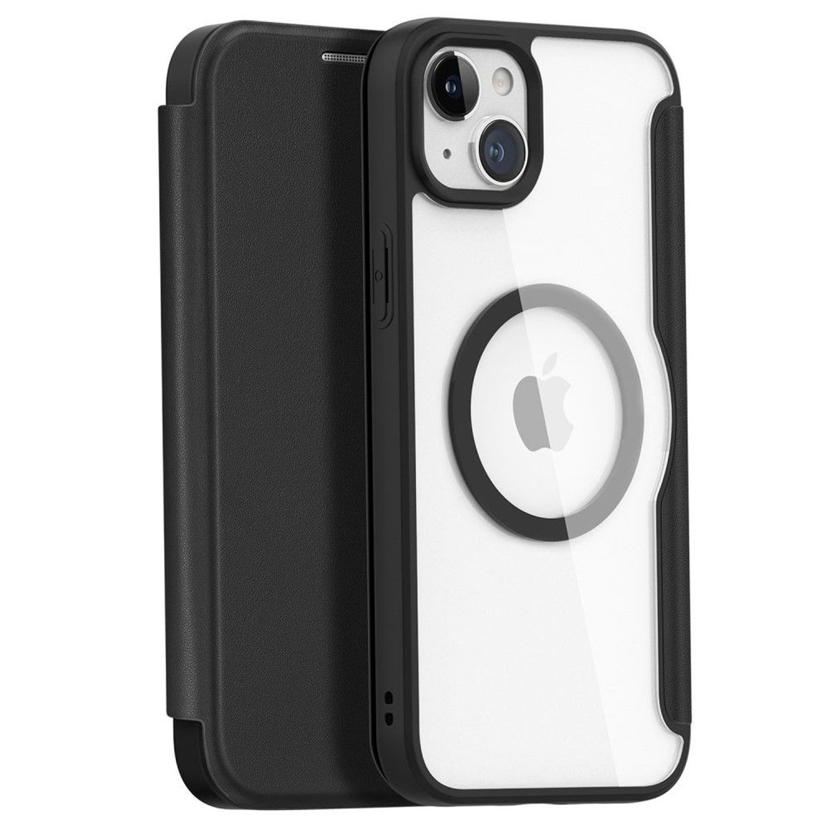 iPhone 15 - Dux Ducis Skin X Pro Flip Magsafe cover - Sort