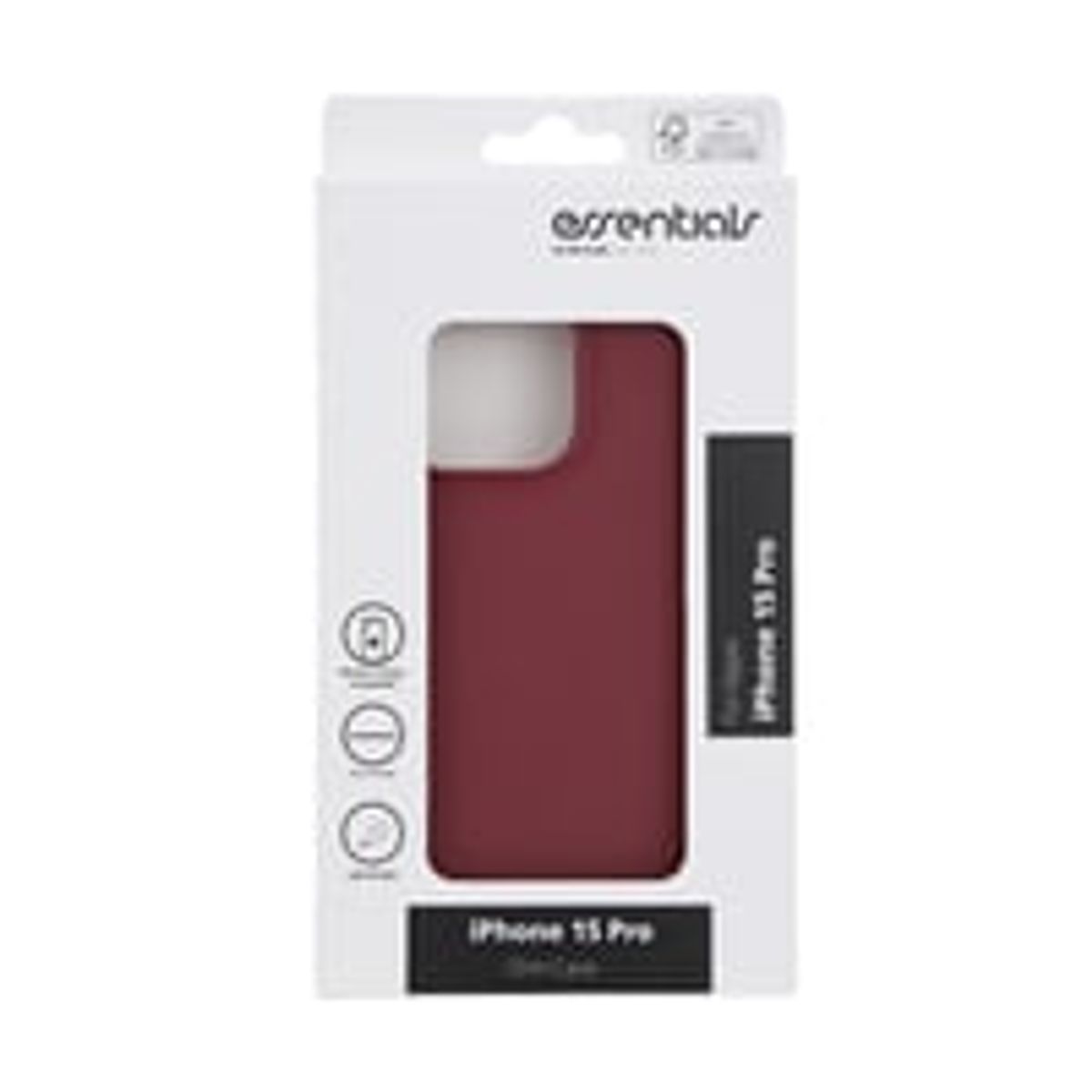 iPhone 15 Pro sand bursted back cover, burgundy