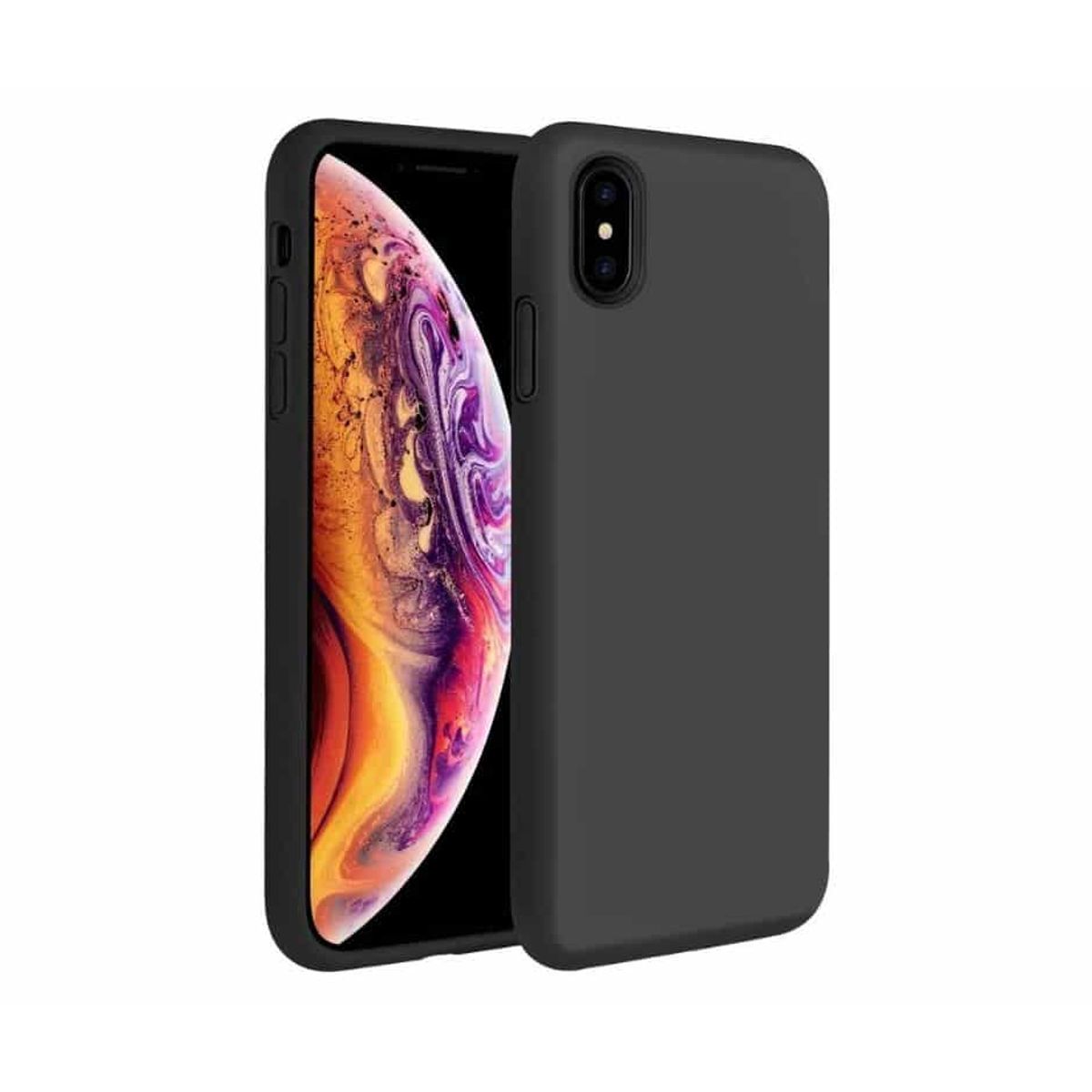 IPHONE XS Max LIQUID SILIKONE COVER - Sort - iHero