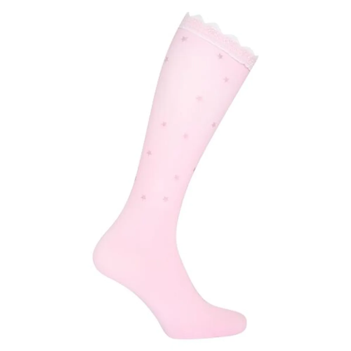 IRH Star Lace ridestrømper - Powder Pink