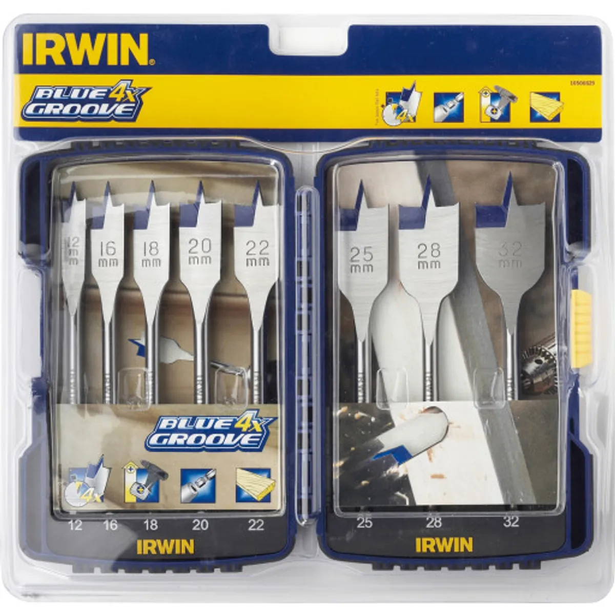 Irwin Blue Groove fladborsæt - 12-32mm