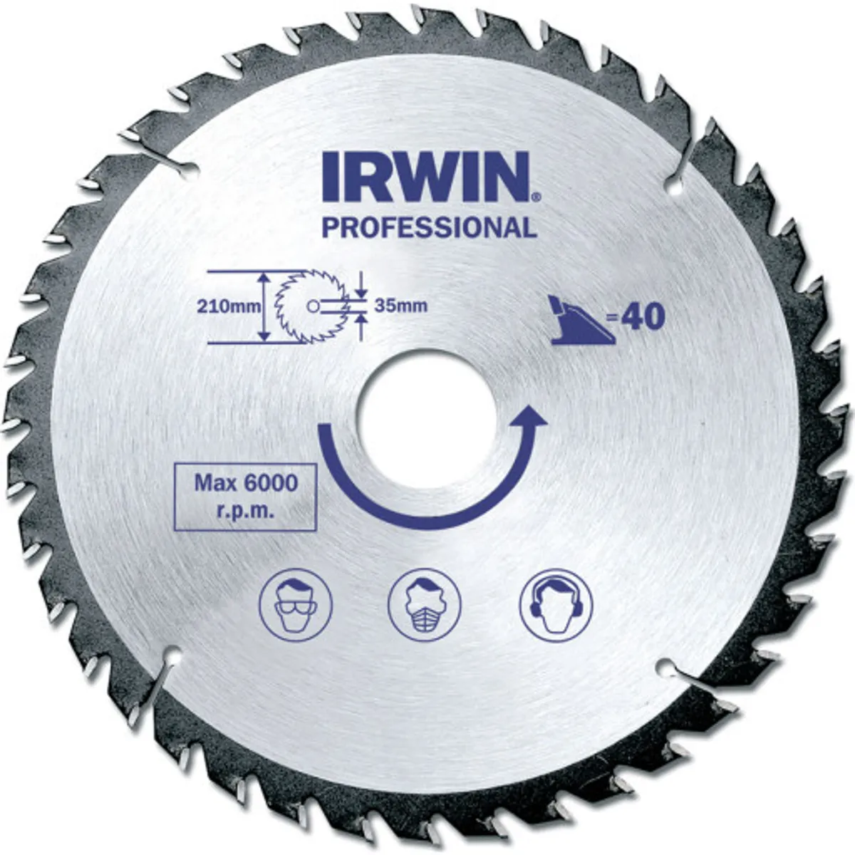 Irwin rundsavklinge - Ø190/30mm - 40tands -