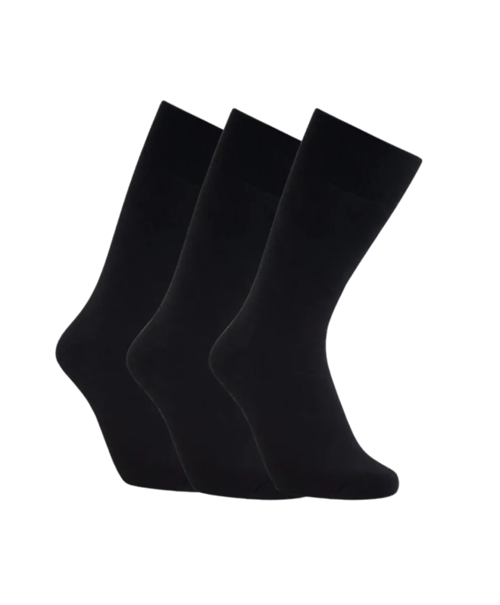 Iz sock 3pak Copenhagen premium uld strømper i sort | Ultra Soft