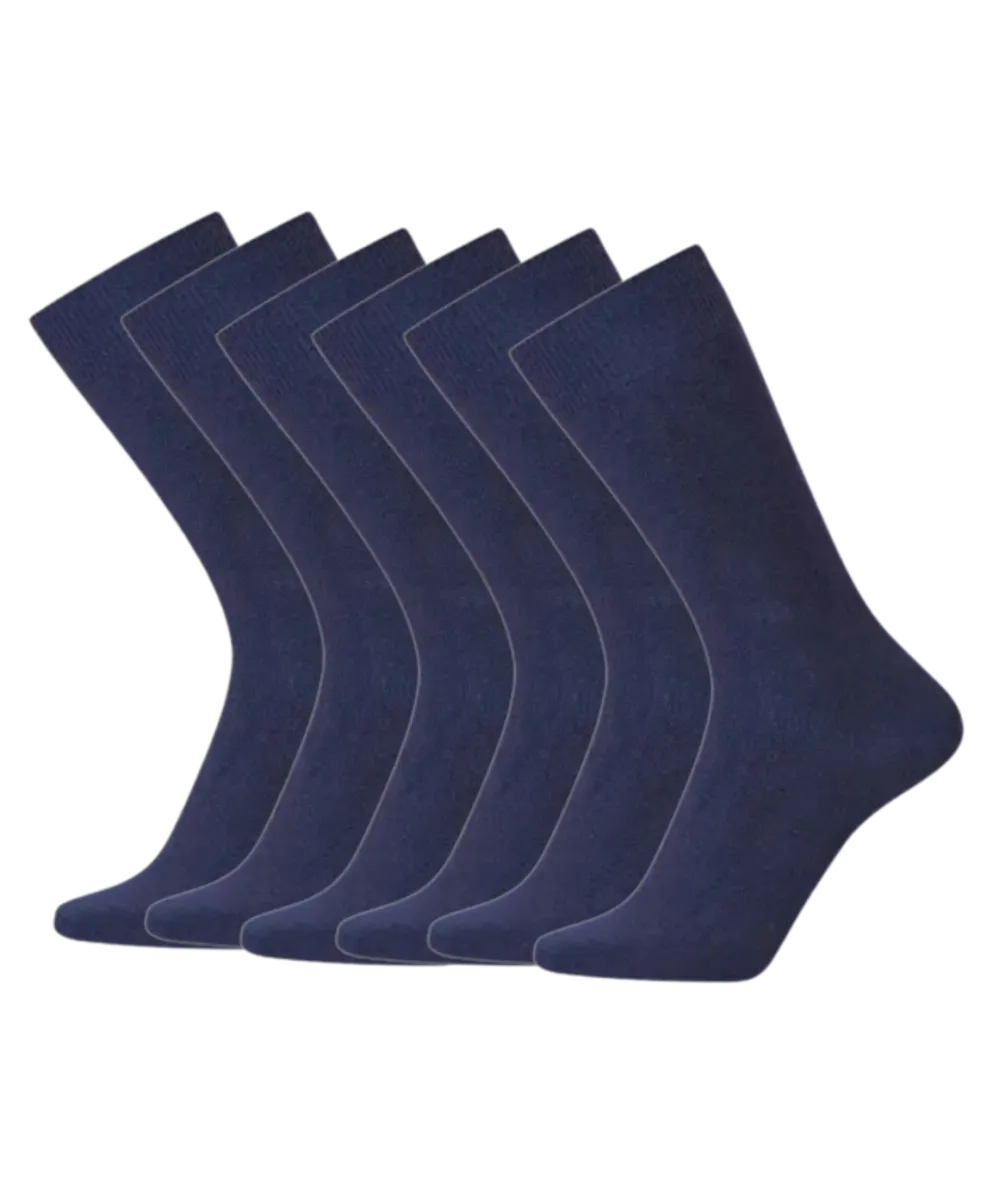 Iz sock 6pak Copenhagen premium uld strømper i navy | Ultra Soft