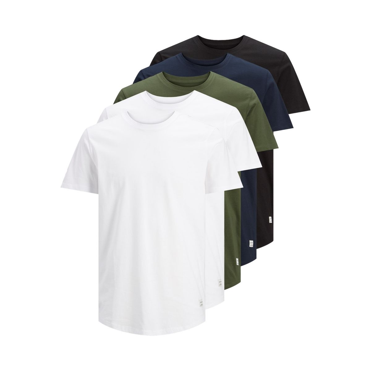 Jack & Jones 5-pack T-shirt_X-large