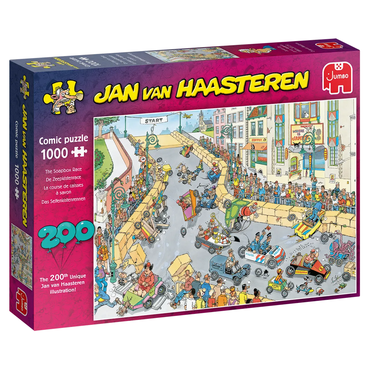 Jan Van Haasteren - 200th puzzle illustration celebration! - 1000 brikker