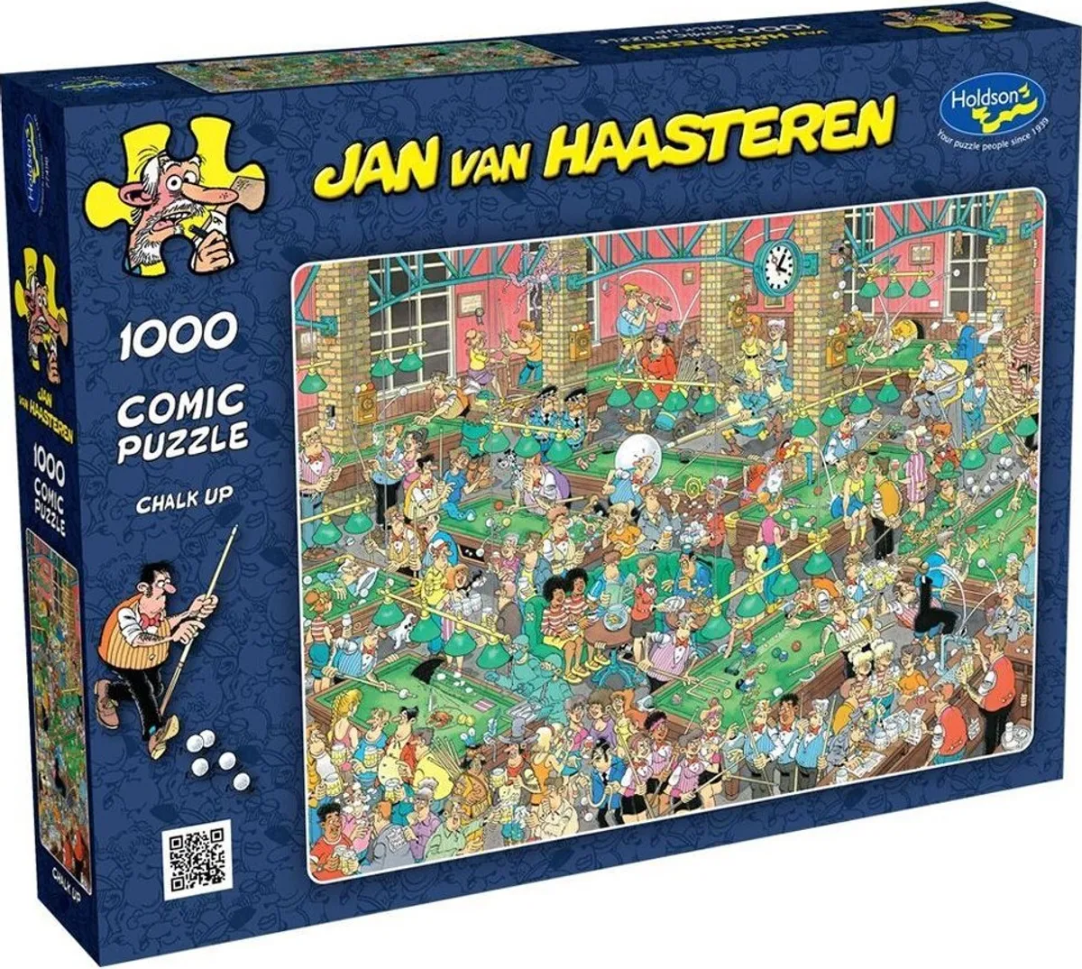 Jan Van Haasteren Puslespil - 1000 Brikker - Billiard