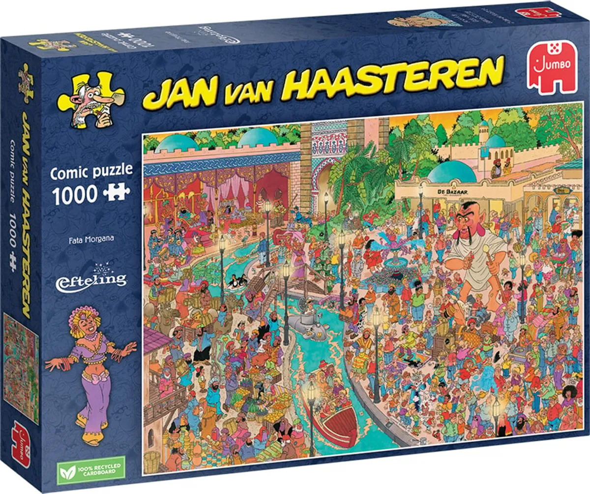 Jan Van Haasteren Puslespil - 1000 Brikker - Fata Morgana Efteling