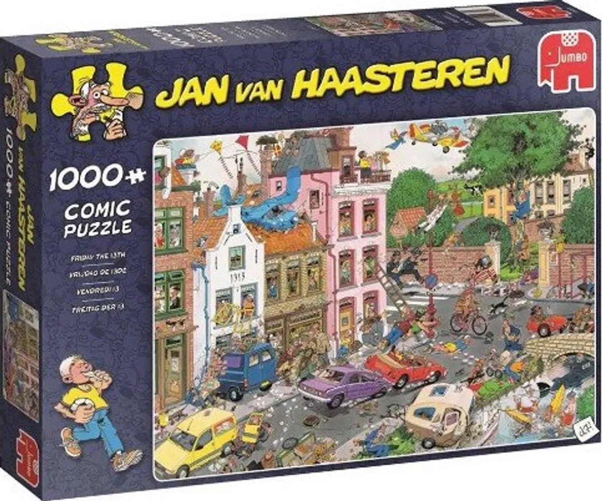 Jan Van Haasteren Puslespil - 1000 Brikker - Fredag D. 13