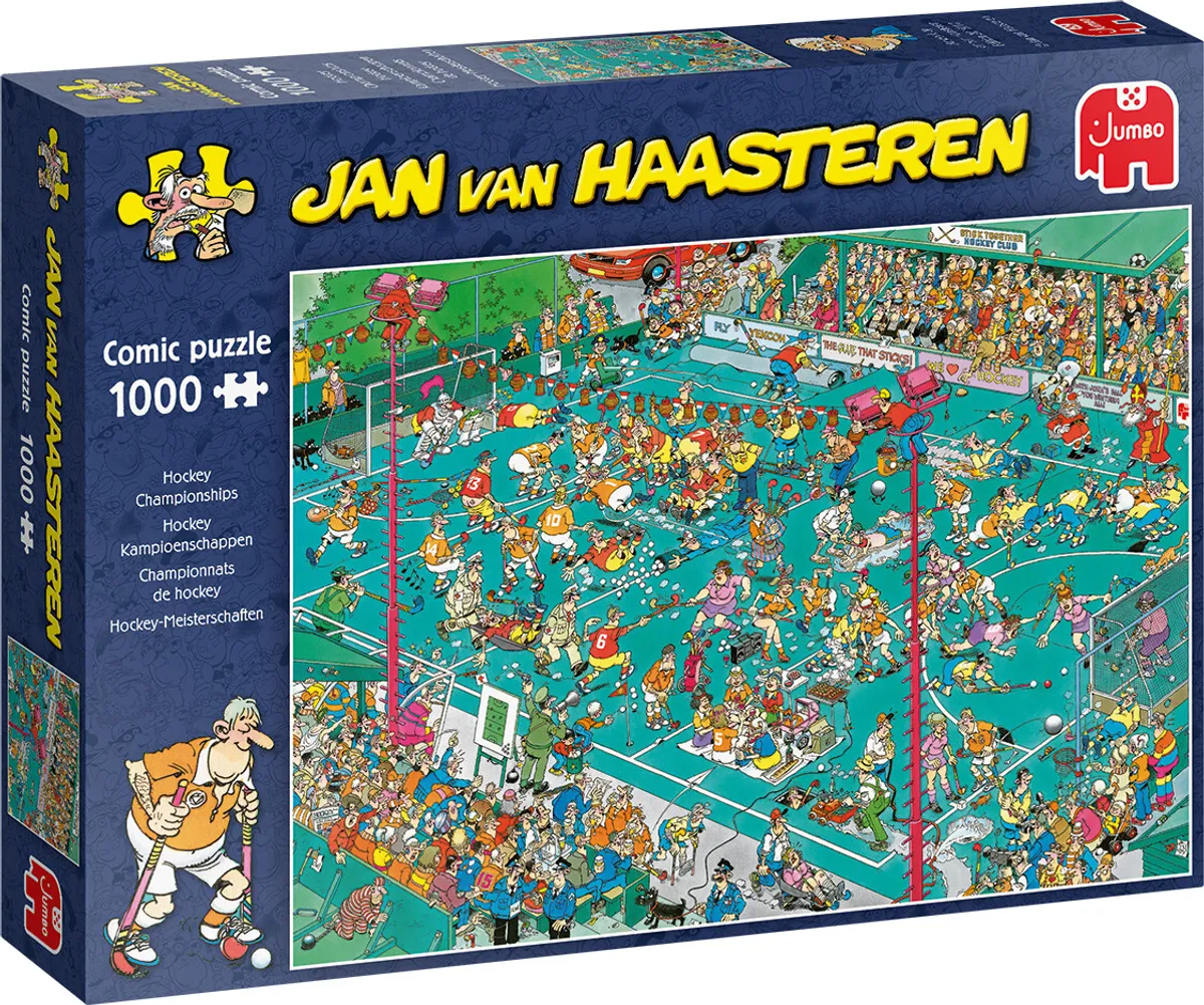 Jan Van Haasteren Puslespil - 1000 Brikker - Hockey Championships