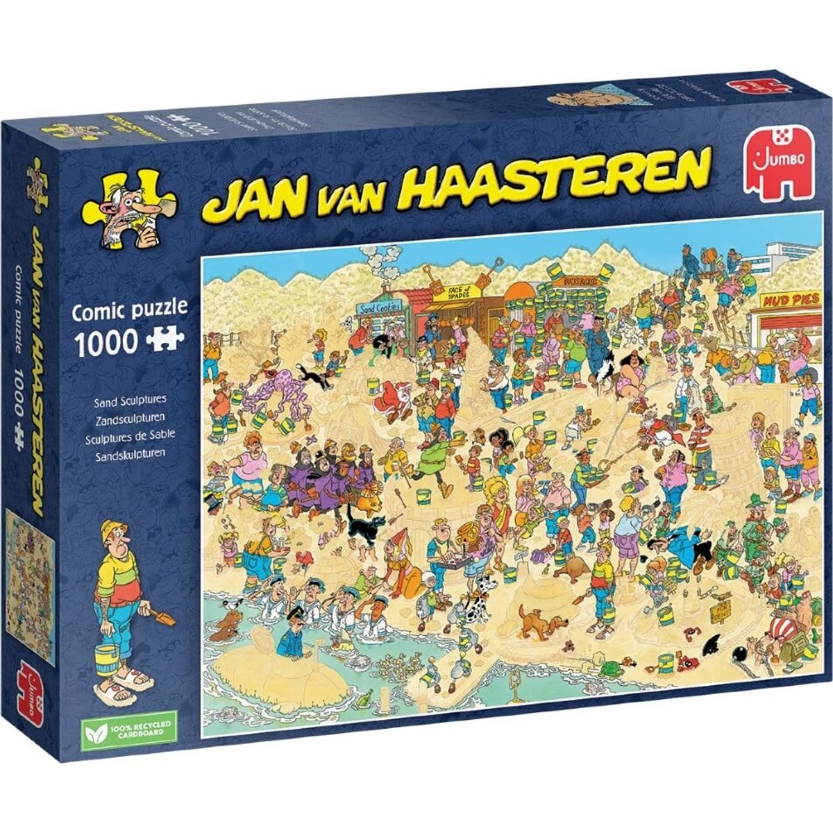 Jan Van Haasteren Puslespil - 1000 Brikker - Sandskulpturer