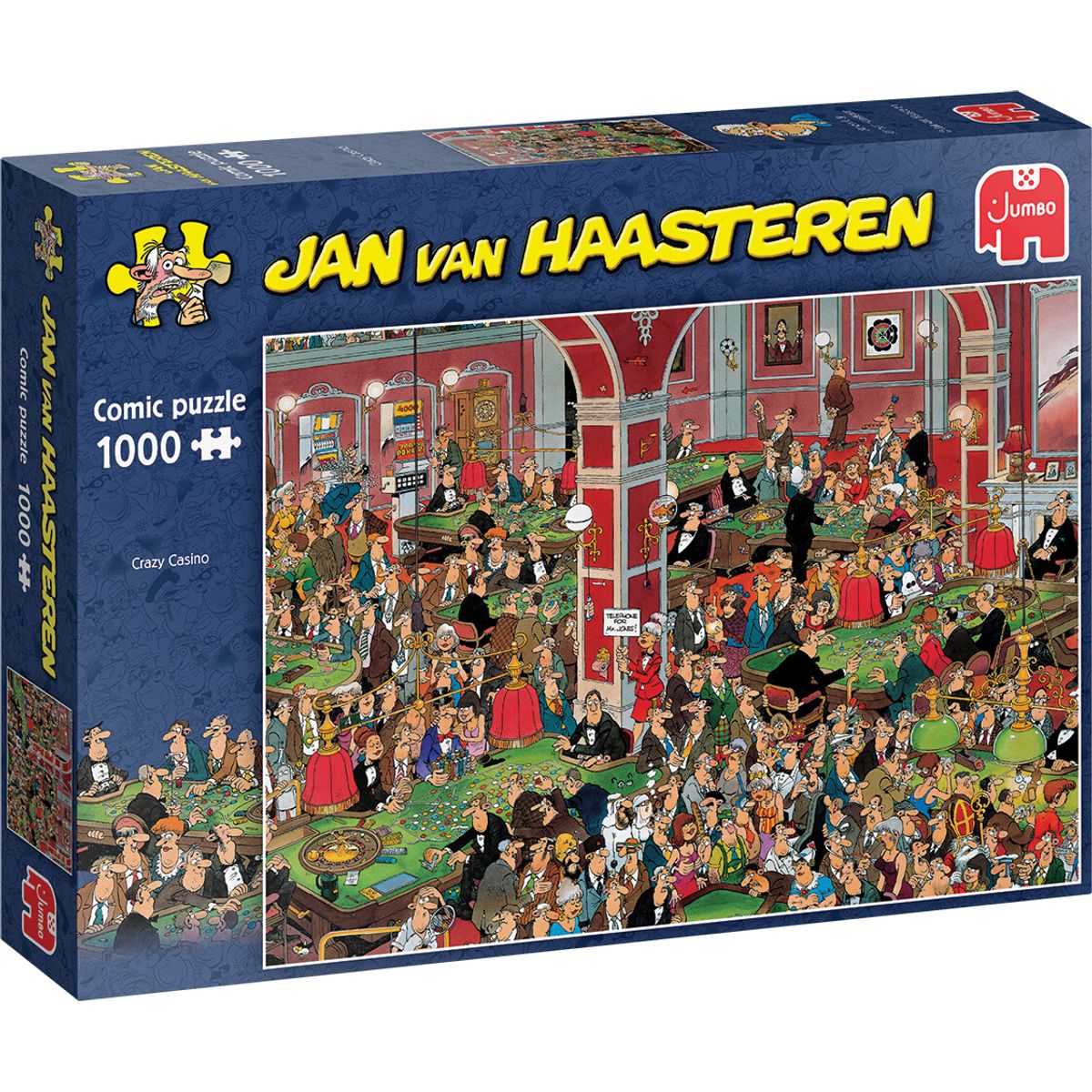 Jan Van Haasteren Puslespil - Crazy Casino - 1000 Brikker