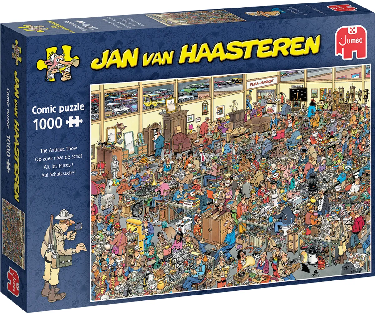 Jan Van Haasteren Puslespil - The Antique Show - 1000 Brikker