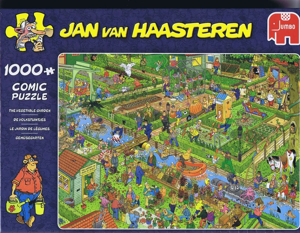 Jan van Haasteren - The Vegetable Garden - 1000 brikker