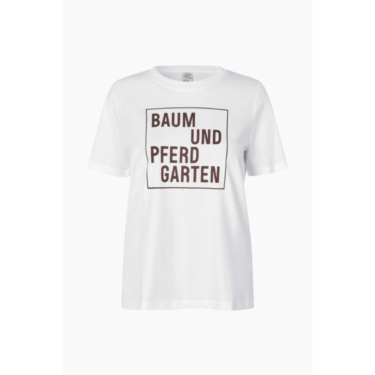 Jawo T-Shirt - Mahogany Logo Box - Baum und Pferdgarten - Hvid M