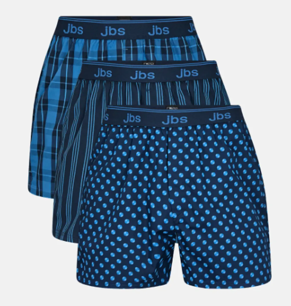 Jbs 3-pack Løse Boxershorts Økologisk Bomuld-small