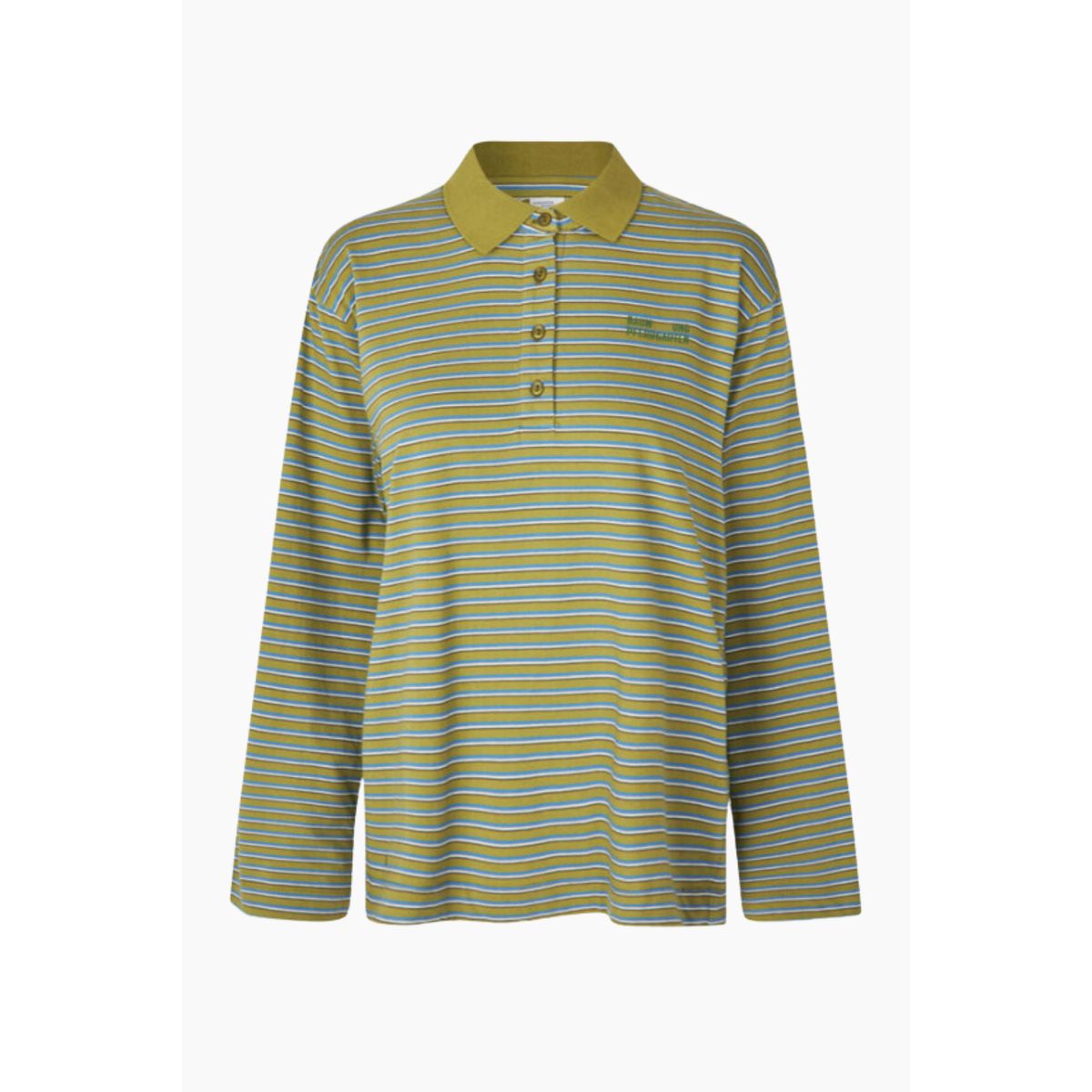 Jeanni Polo - Green Polo Stripe - Baum und Pferdgarten - Stribet M