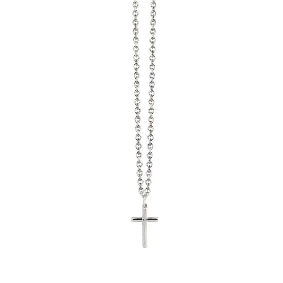 Jeberg Jewellery - Cross Mens halskæde sølv sterlingsølv